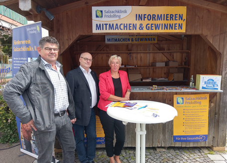 v. l.: Egon Kraus, Dr. Ullrich Rehme, Elisabeth Sinzinger